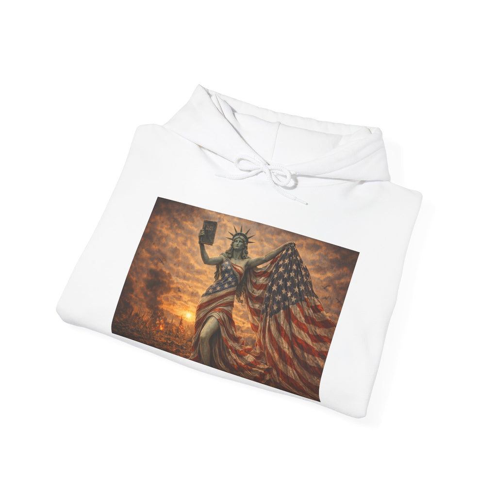 MAGA Statue of Liberty Hoodie – Patriotic American Flag Sweatshirt