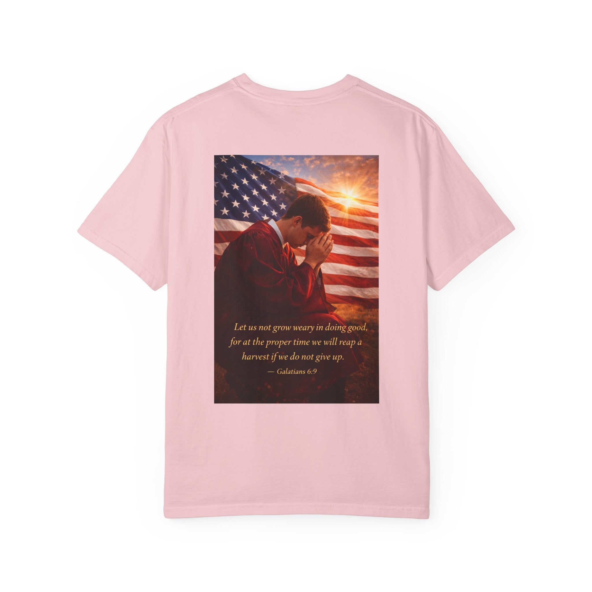 Patriotic Christian T-Shirt — 'A Path That Is All Yours' Graduating Soldier Prayer Tee