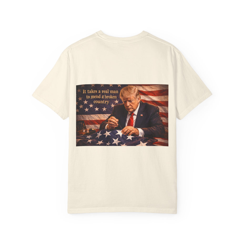 Political T-Shirt — "God Bless America" Eagle & Trump Patriotic Tee