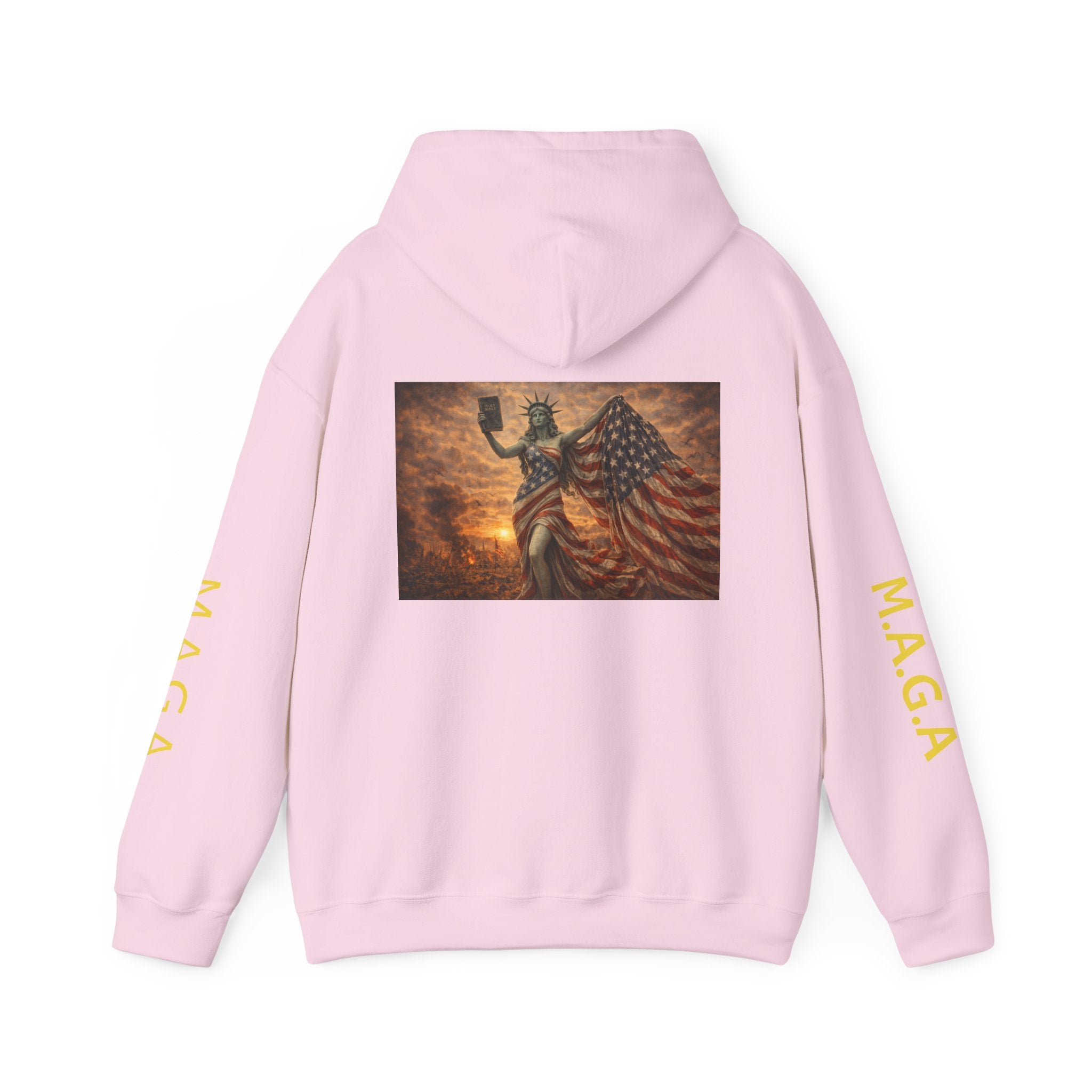 MAGA Statue of Liberty Hoodie – Patriotic American Flag Sweatshirt