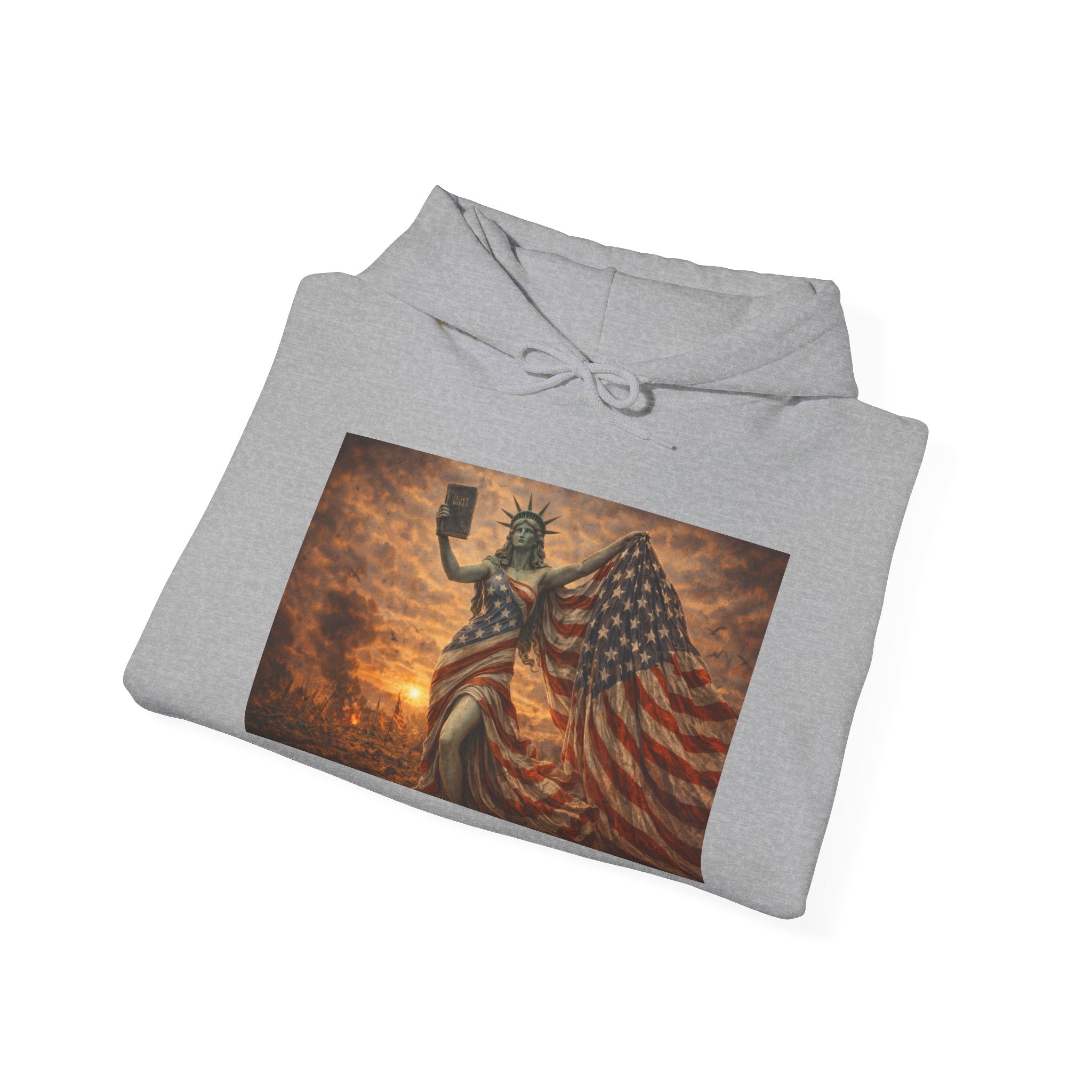 MAGA Statue of Liberty Hoodie – Patriotic American Flag Sweatshirt