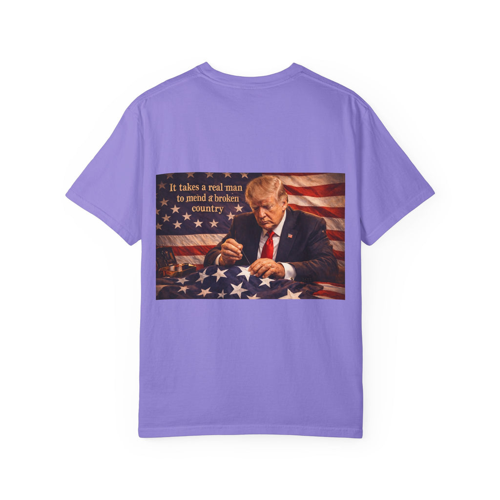Political T-Shirt — "God Bless America" Eagle & Trump Patriotic Tee