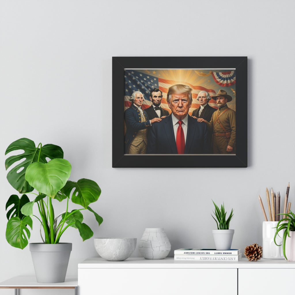 Framed Patriotic Leader Poster
