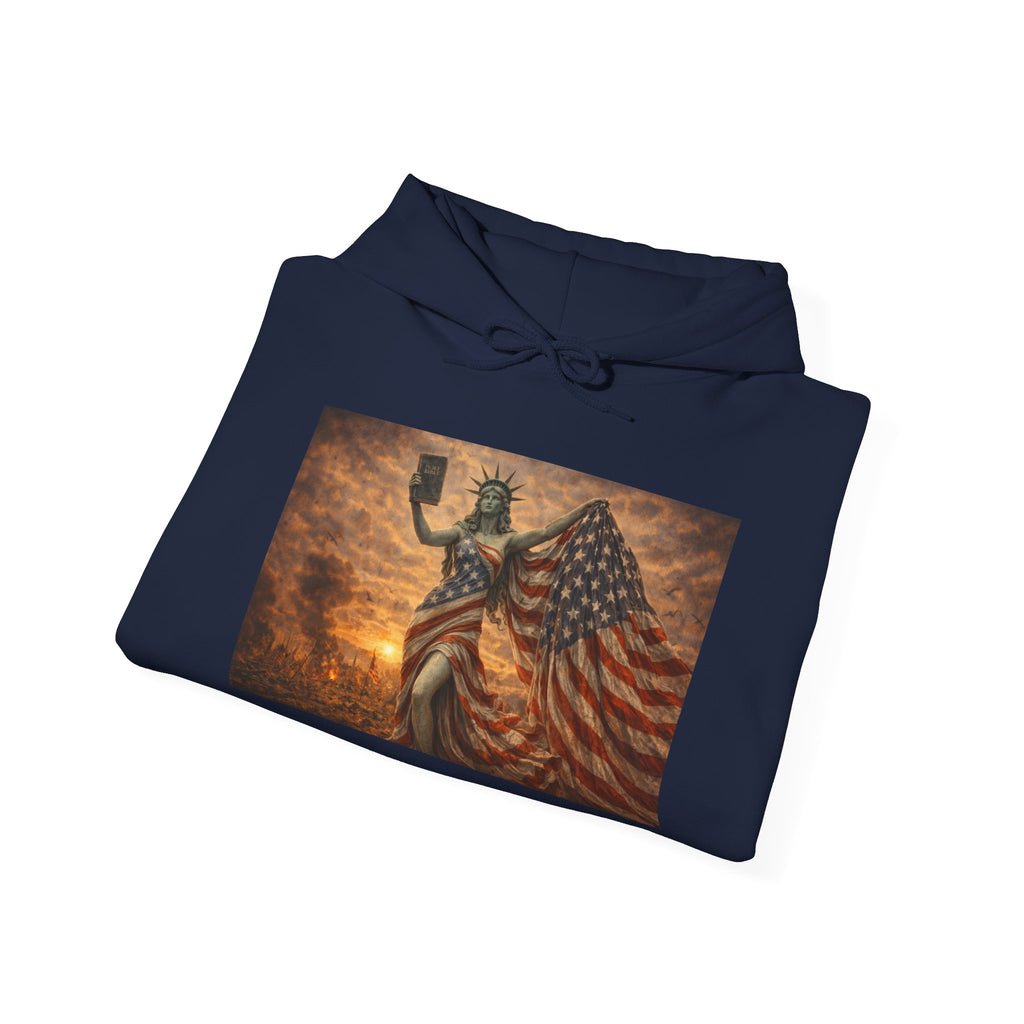 MAGA Statue of Liberty Hoodie – Patriotic American Flag Sweatshirt