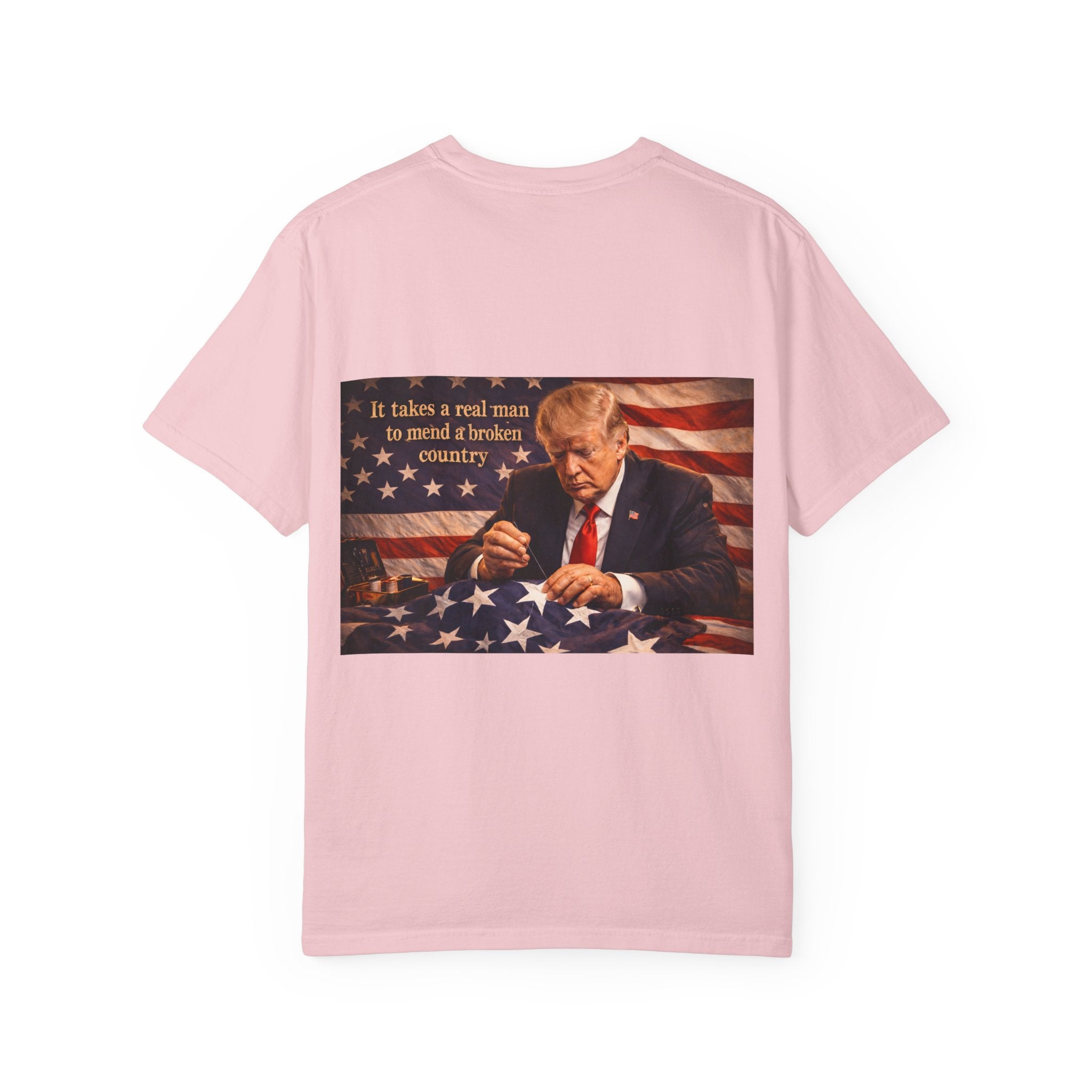 Political T-Shirt — "God Bless America" Eagle & Trump Patriotic Tee