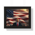 Framed Poster — Patriotic Flag Portrait