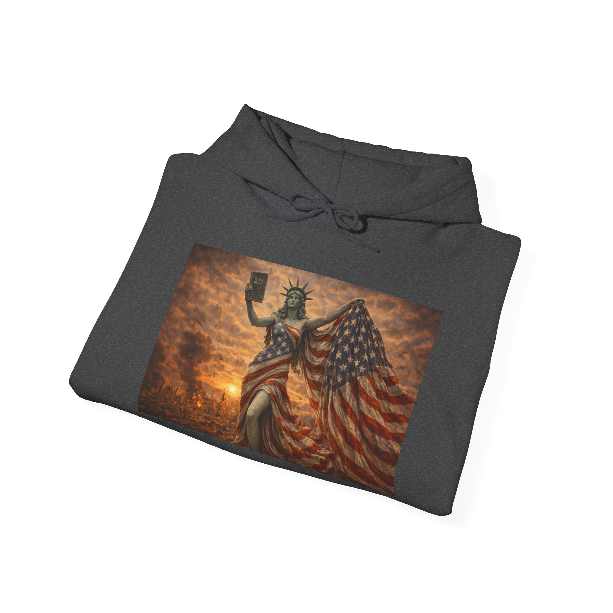 MAGA Statue of Liberty Hoodie – Patriotic American Flag Sweatshirt
