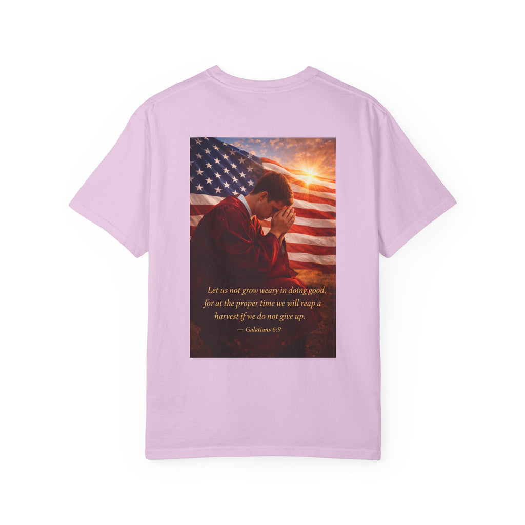 Patriotic Christian T-Shirt — 'A Path That Is All Yours' Graduating Soldier Prayer Tee