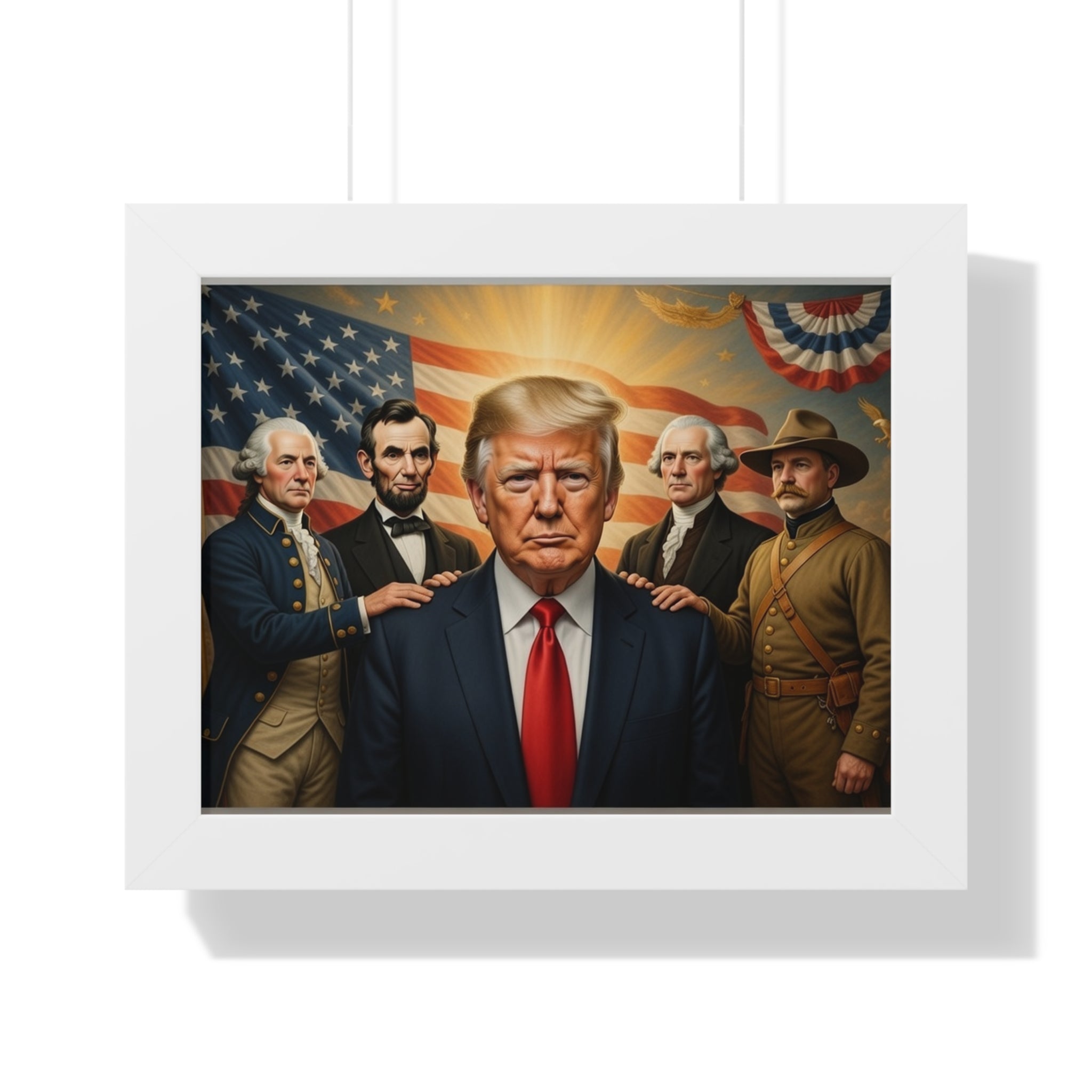 Framed Patriotic Leader Poster