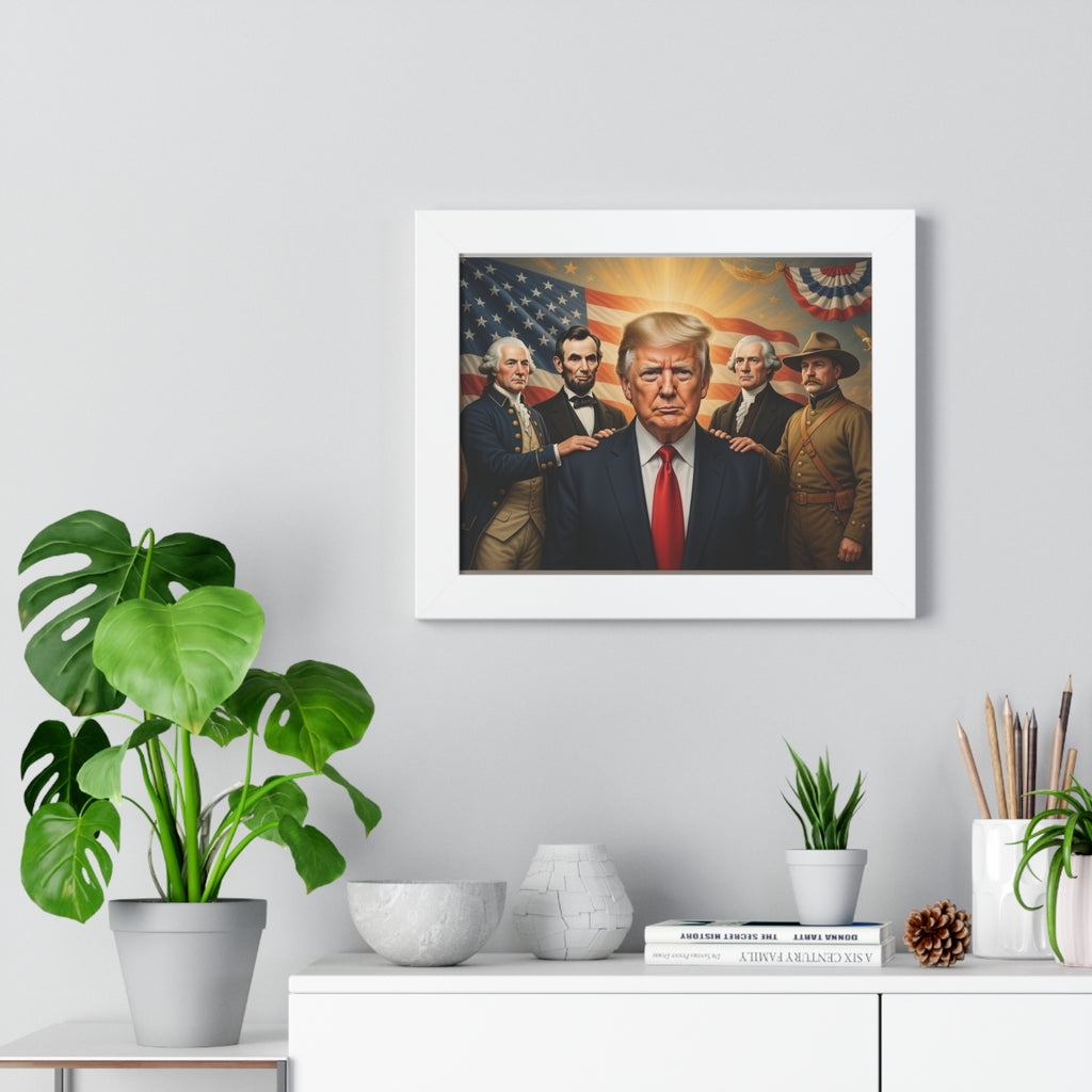 Framed Patriotic Leader Poster