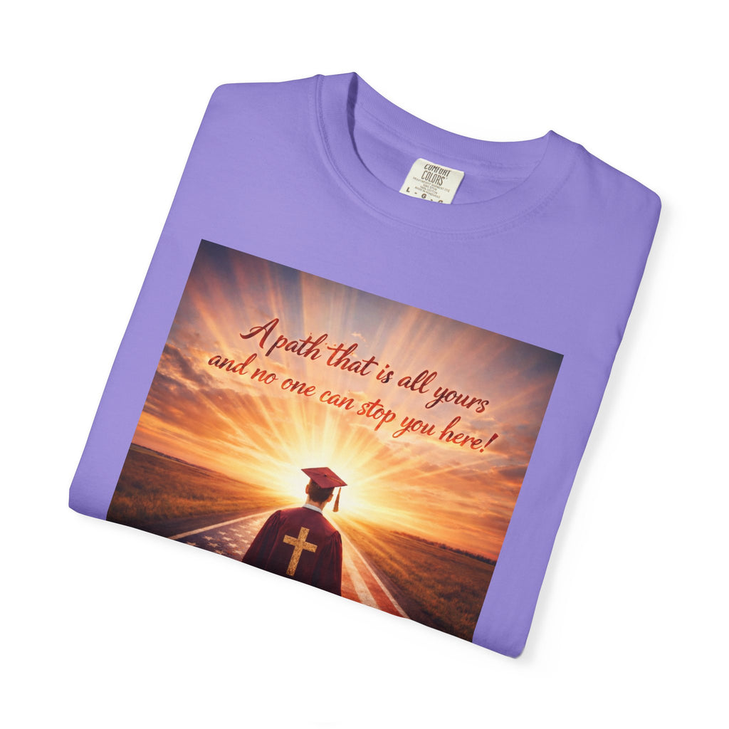 Patriotic Christian T-Shirt — 'A Path That Is All Yours' Graduating Soldier Prayer Tee