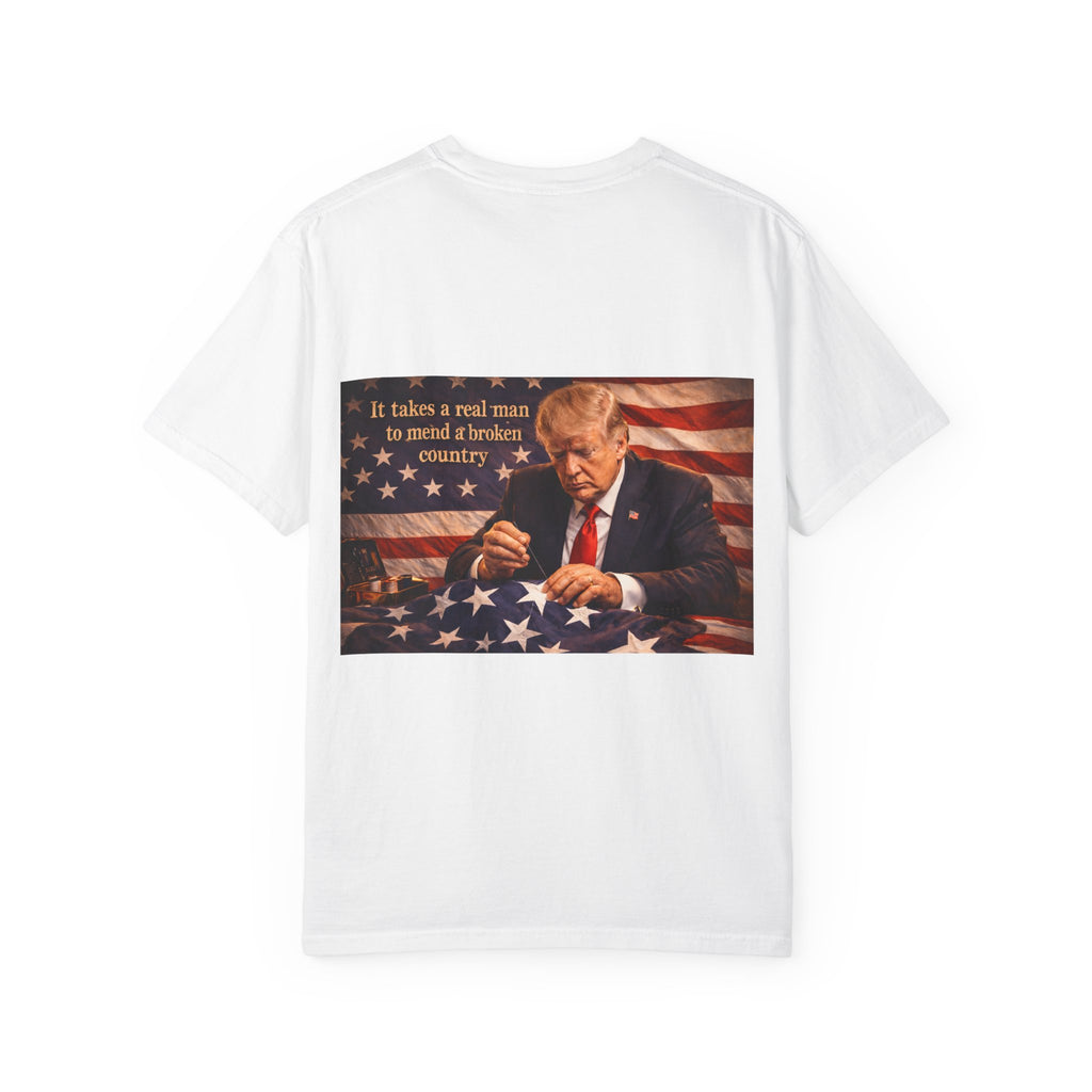 Political T-Shirt — "God Bless America" Eagle & Trump Patriotic Tee