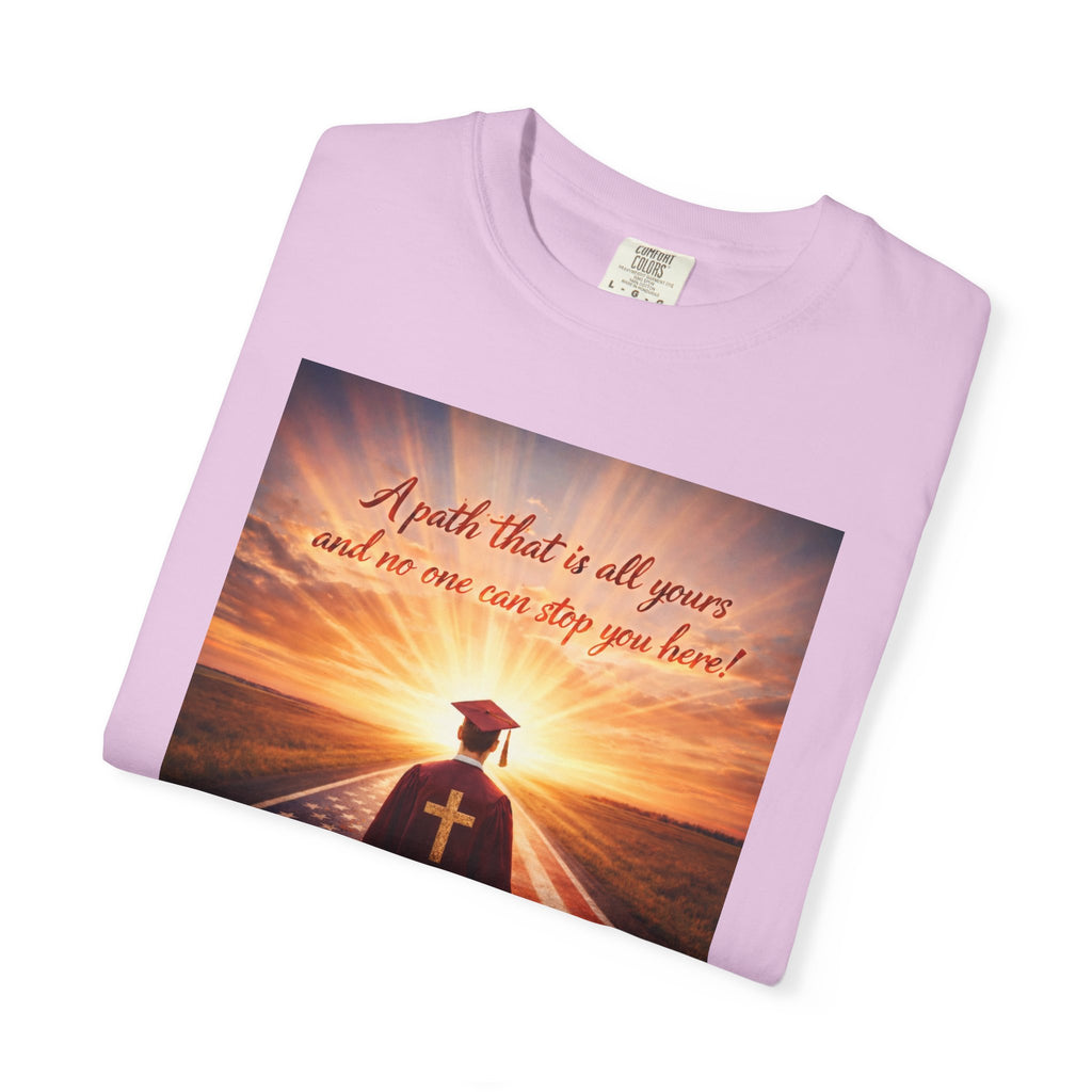 Patriotic Christian T-Shirt — 'A Path That Is All Yours' Graduating Soldier Prayer Tee