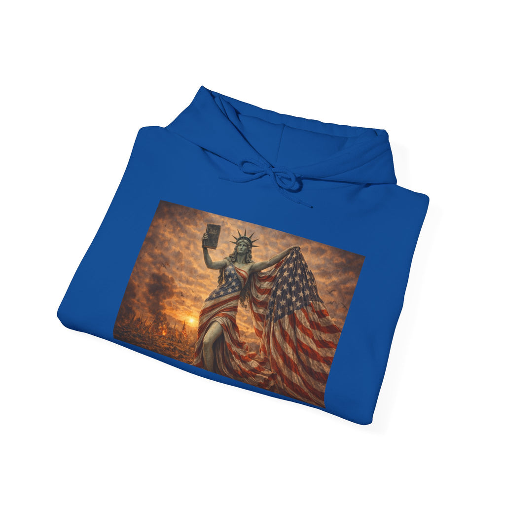 MAGA Statue of Liberty Hoodie – Patriotic American Flag Sweatshirt