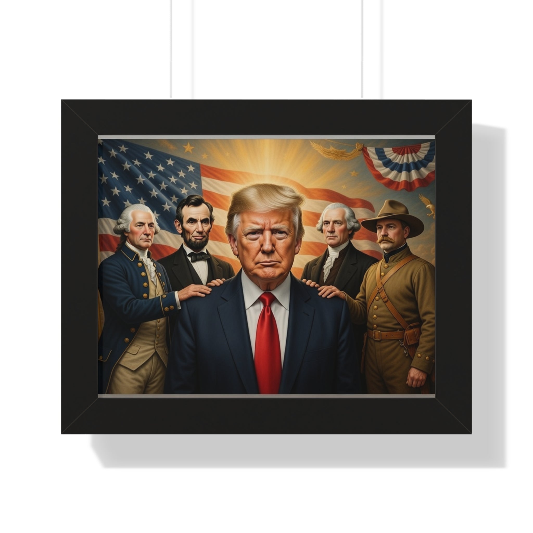 Framed Patriotic Leader Poster