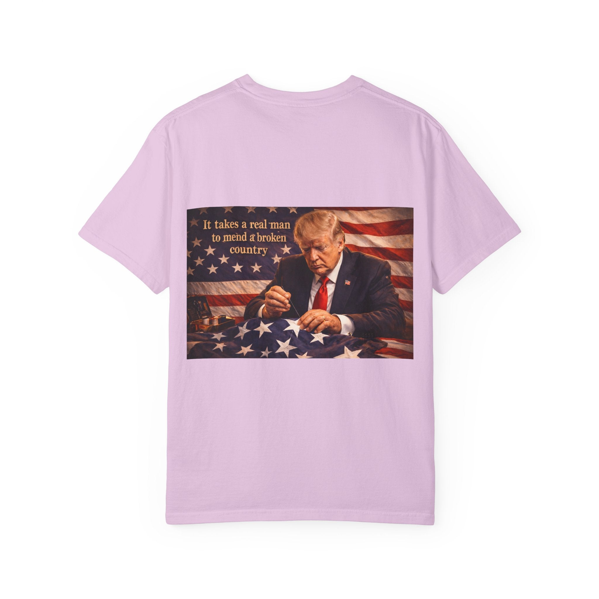 Political T-Shirt — "God Bless America" Eagle & Trump Patriotic Tee