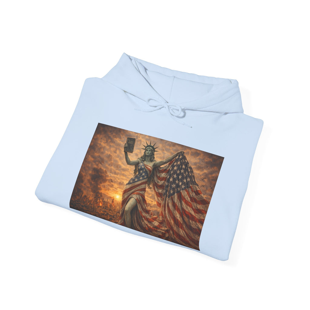 MAGA Statue of Liberty Hoodie – Patriotic American Flag Sweatshirt