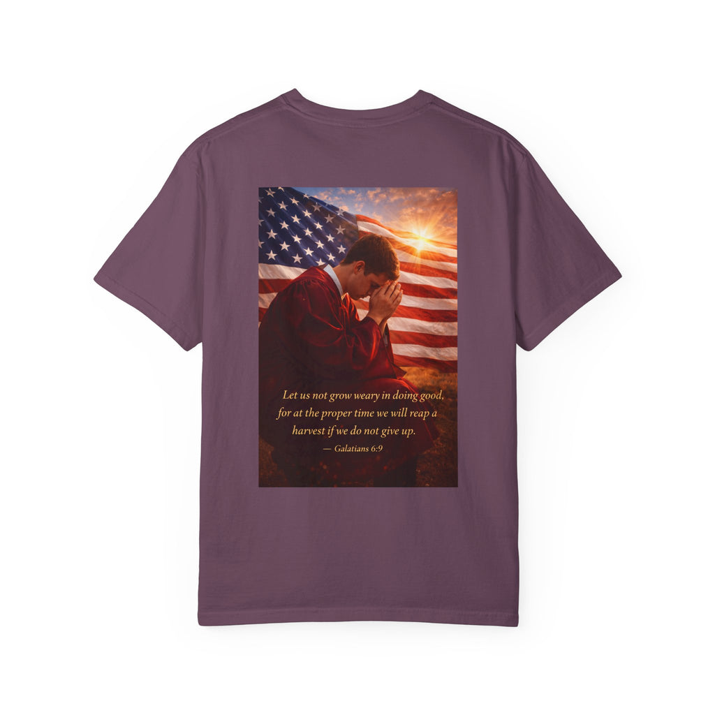 Patriotic Christian T-Shirt — 'A Path That Is All Yours' Graduating Soldier Prayer Tee