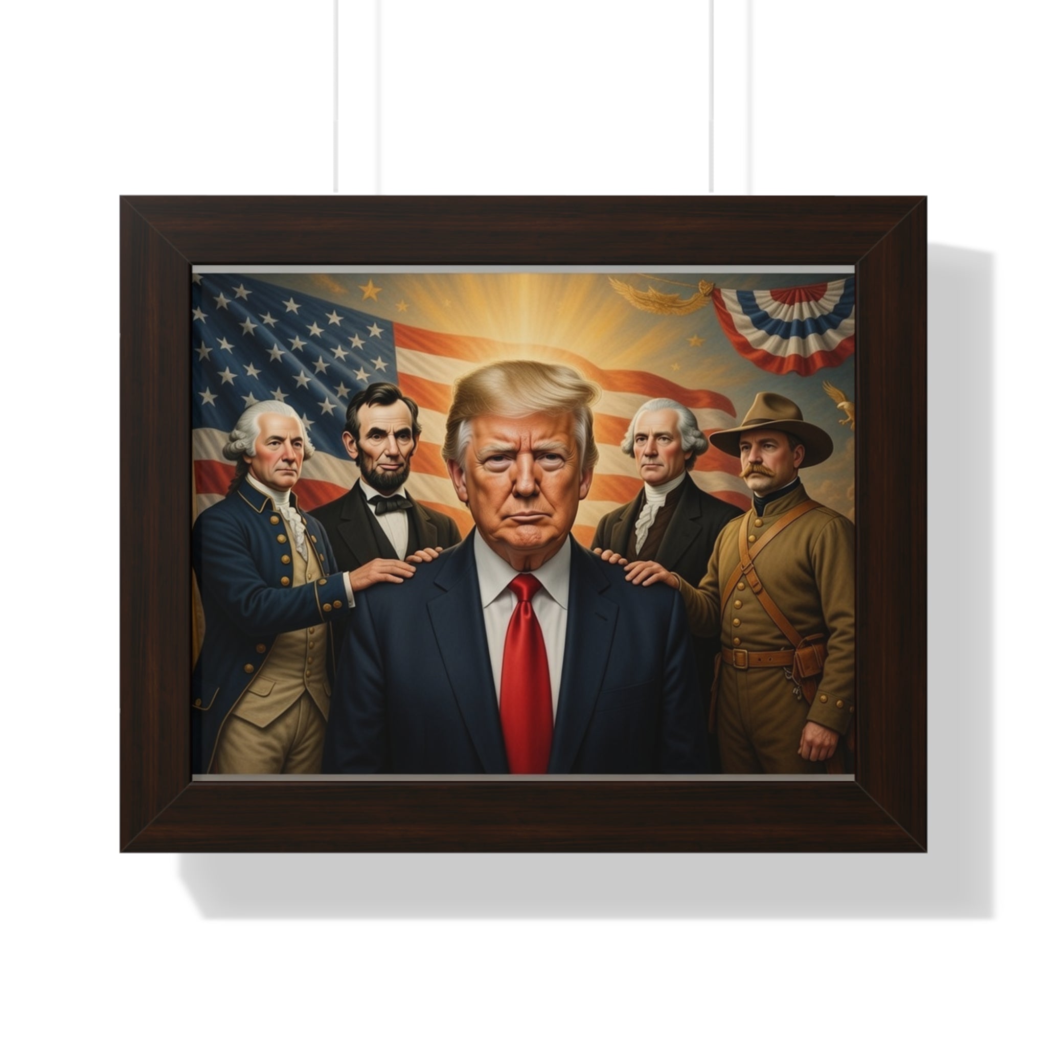 Framed Patriotic Leader Poster